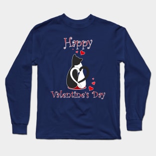 intl cat day Happy cat day - happy valentine day cat Long Sleeve T-Shirt